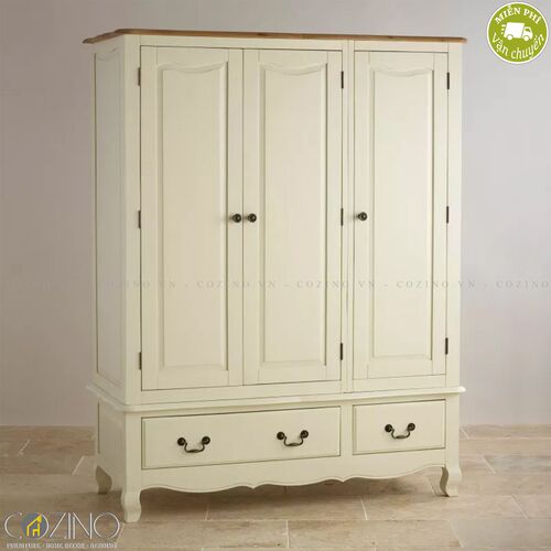Tủ quần áo Skye 3 cánh 2 ngăn kéo gỗ sồi (nhiều kích thước)- đẹp, giá rẻ tại hcm và hà nội