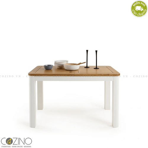 Bàn ăn mở rộng Hove 100% gỗ sồi (150 lên 200cm)- đẹp, giá rẻ tại hcm và hà nội