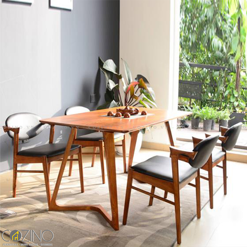 Bộ bàn ăn 6 ghế Kai màu tự nhiên 1m6- đẹp, giá rẻ tại hcm và hà nội