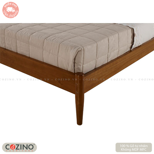 Giường đôi Aliya gỗ sồi nhiều kích thước- đẹp, giá rẻ tại hcm và hà nội