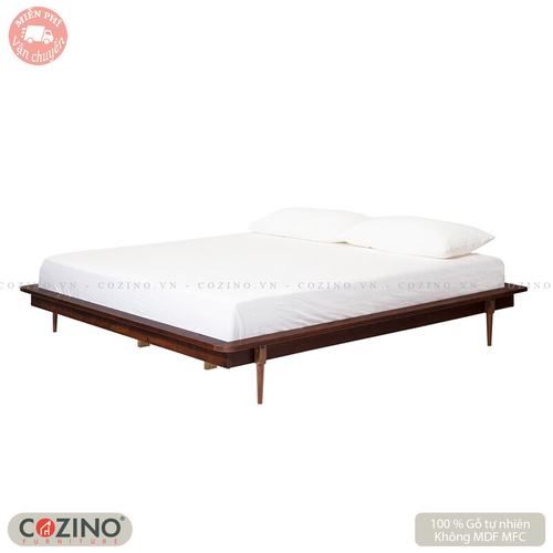 Giường đôi Dorinda gỗ sồi nhiều kích thước- đẹp, giá rẻ tại hcm và hà nội