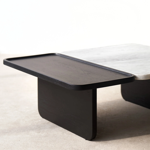 Bàn sofa, bàn trà Duo gỗ sồi mặt ghép đá- đẹp, giá rẻ tại hcm và hà nội