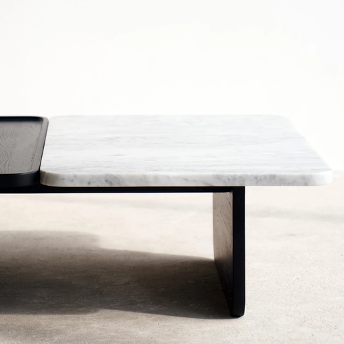 Bàn sofa, bàn trà Duo gỗ sồi mặt ghép đá- đẹp, giá rẻ tại hcm và hà nội