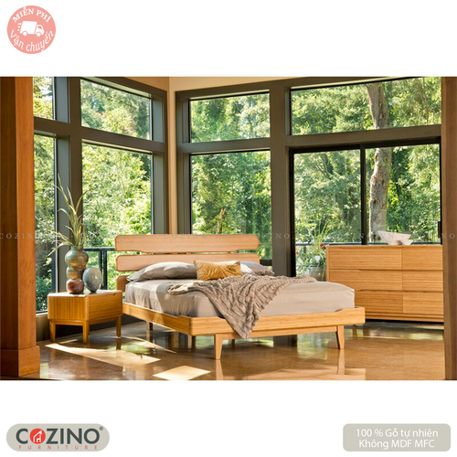 Giường đôi Baron gỗ sồi nhiều kích thước- đẹp, giá rẻ tại hcm và hà nội