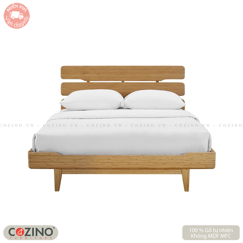 Giường đôi Baron gỗ sồi nhiều kích thước- đẹp, giá rẻ tại hcm và hà nội