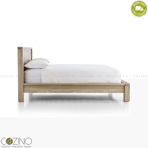 Giường đôi FOG gỗ sồi (Nhiều kích thước)- đẹp, giá rẻ tại hcm và hà nội