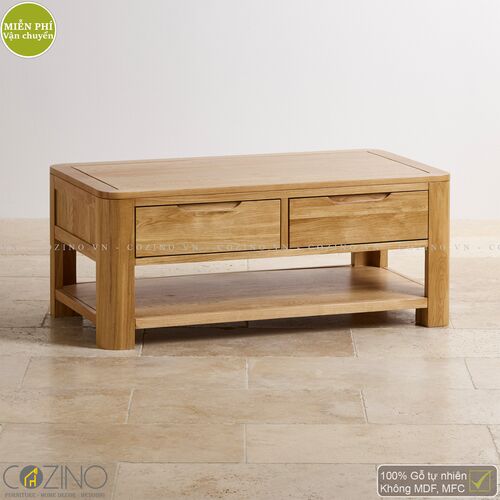 Bàn sofa, bàn trà Emley gỗ sồi Mỹ- đẹp, giá rẻ tại hcm và hà nội