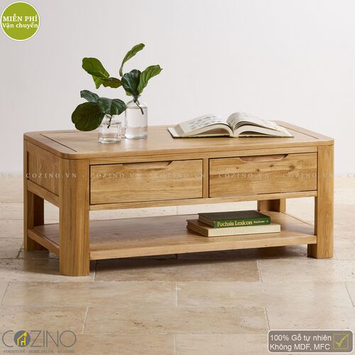 Bàn sofa, bàn trà Emley gỗ sồi Mỹ- đẹp, giá rẻ tại hcm và hà nội
