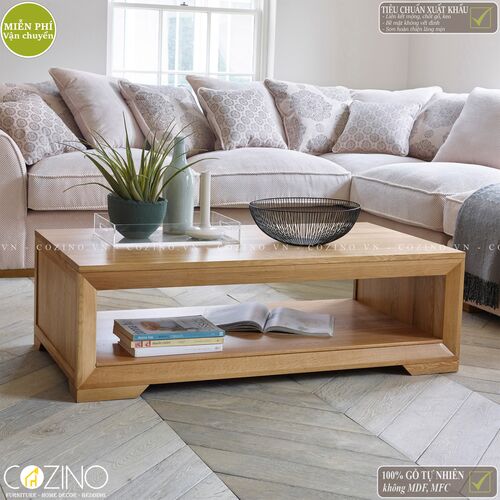 Bàn sofa, bàn trà Camber gỗ sồi Mỹ- đẹp, giá rẻ tại hcm và hà nội