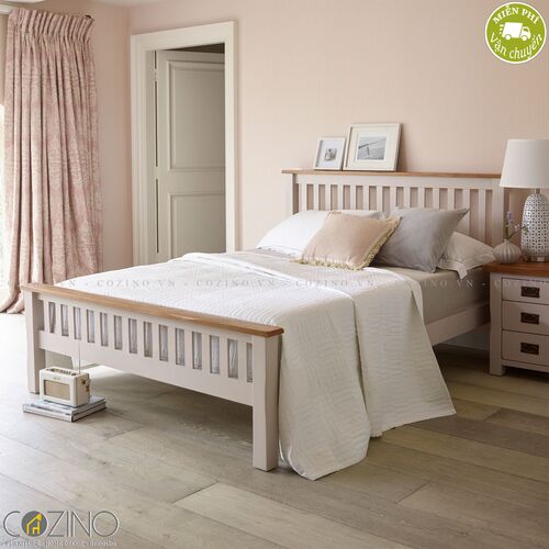 Giường Sintra gỗ sồi Mỹ (nhiều kích thước)- đẹp, giá rẻ tại hcm và hà nội