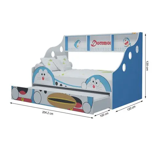 Giường 2 tầng lùn Doremon (nhiều kích thước)- đẹp, giá rẻ tại hcm và hà nội