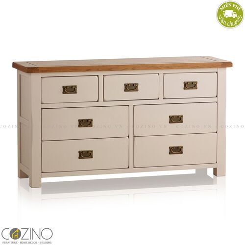 Tủ 7 ngăn kéo 3 tầng Sintra gỗ sồi Mỹ- đẹp, giá rẻ tại hcm và hà nội