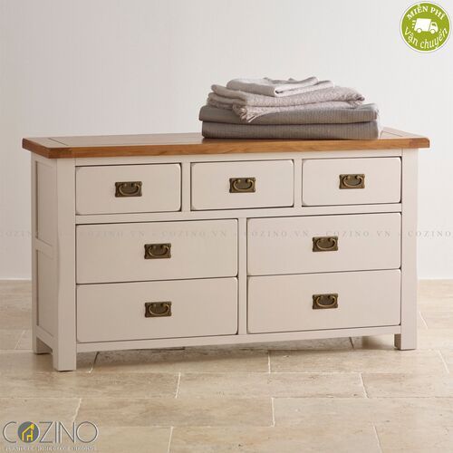 Tủ 7 ngăn kéo 3 tầng Sintra gỗ sồi Mỹ- đẹp, giá rẻ tại hcm và hà nội