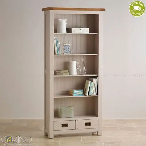 Tủ kệ sách và trưng bày Sintra gỗ sồi Mỹ- đẹp, giá rẻ tại hcm và hà nội