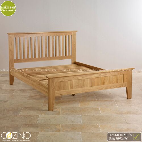 Giường Camber 100% gỗ sồi Mỹ (nhiều kích thước)- đẹp, giá rẻ tại hcm và hà nội