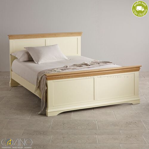 Giường Canary gỗ sồi Mỹ (nhiều kích thước)- đẹp, giá rẻ tại hcm và hà nội