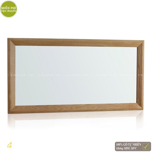 Gương treo tường Camber khung gỗ sồi Mỹ- đẹp, giá rẻ tại hcm và hà nội