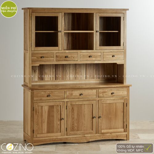 Tủ bếp lớn Cawood gỗ sồi Mỹ- đẹp, giá rẻ tại hcm và hà nội