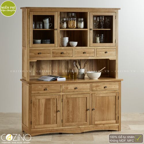 Tủ bếp lớn Cawood gỗ sồi Mỹ- đẹp, giá rẻ tại hcm và hà nội