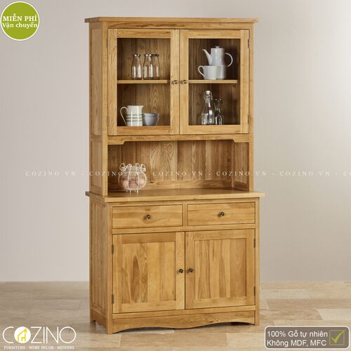 Tủ bếp Cawood nhỏ gỗ sồi Mỹ- đẹp, giá rẻ tại hcm và hà nội