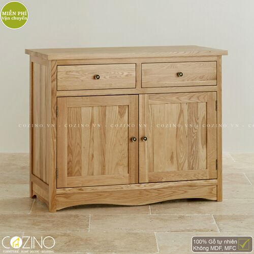 Tủ chén nhỏ Cawood gỗ sồi Mỹ- đẹp, giá rẻ tại hcm và hà nội