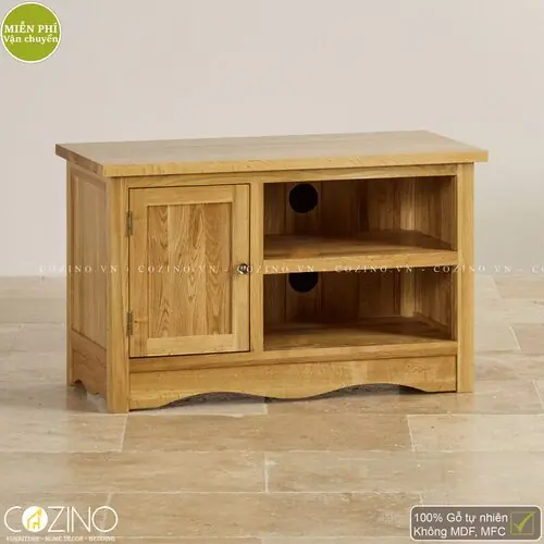Tủ tivi nhỏ Cawood gỗ sồi Mỹ- đẹp, giá rẻ tại hcm và hà nội