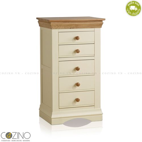 Tủ 5 ngăn kéo 5 tầng Canary gỗ sồi- đẹp, giá rẻ tại hcm và hà nội