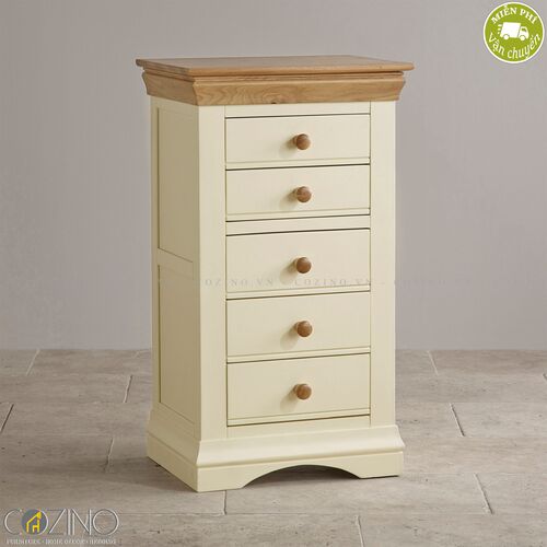 Tủ 5 ngăn kéo 5 tầng Canary gỗ sồi- đẹp, giá rẻ tại hcm và hà nội