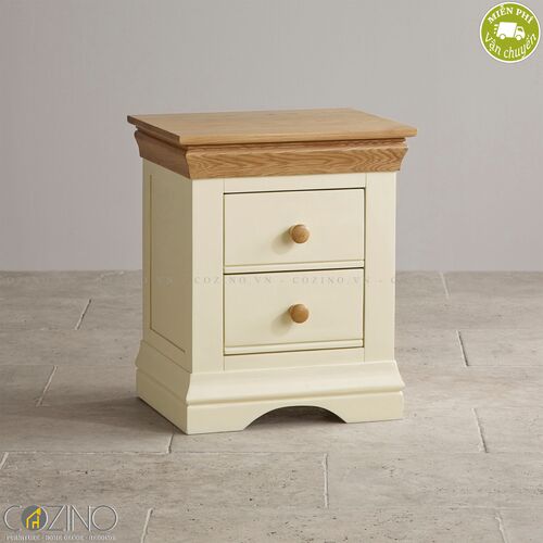 Tủ đầu giường 2 ngăn Canary  gỗ sồi Mỹ- đẹp, giá rẻ tại hcm và hà nội