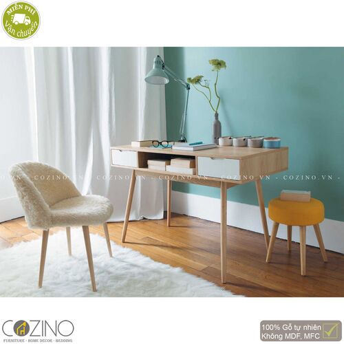 Bàn làm việc SENJA Vintage gỗ tự nhiên- đẹp, giá rẻ tại hcm và hà nội