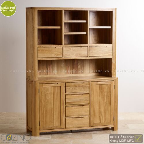 Tủ bếp lớn Emley gỗ sồi Mỹ 1m4- đẹp, giá rẻ tại hcm và hà nội