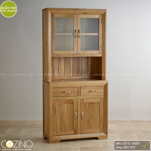 Tủ bếp Camber nhỏ gỗ sồi Mỹ- đẹp, giá rẻ tại hcm và hà nội