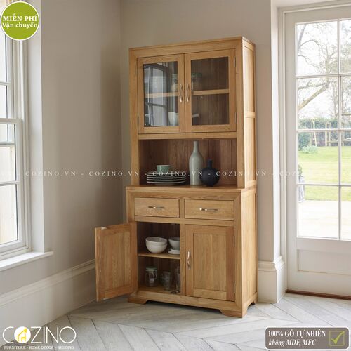 Tủ bếp Camber nhỏ gỗ sồi Mỹ- đẹp, giá rẻ tại hcm và hà nội