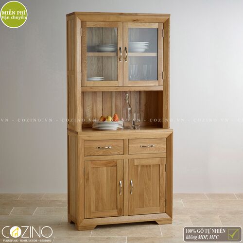 Tủ bếp Camber nhỏ gỗ sồi Mỹ- đẹp, giá rẻ tại hcm và hà nội