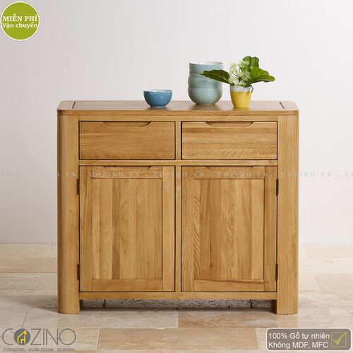Tủ chén nhỏ Emley gỗ sồi Mỹ 1m- đẹp, giá rẻ tại hcm và hà nội
