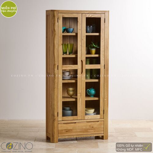 Tủ trưng bày Emley gỗ sồi Mỹ- đẹp, giá rẻ tại hcm và hà nội