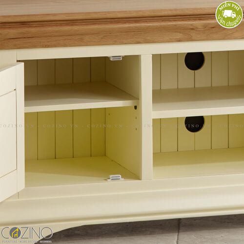 Tủ tivi lớn Canary gỗ sồi Mỹ- đẹp, giá rẻ tại hcm và hà nội