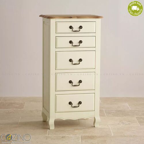 Tủ 5 ngăn kéo 5 tầng Skye gỗ sồi Mỹ- đẹp, giá rẻ tại hcm và hà nội