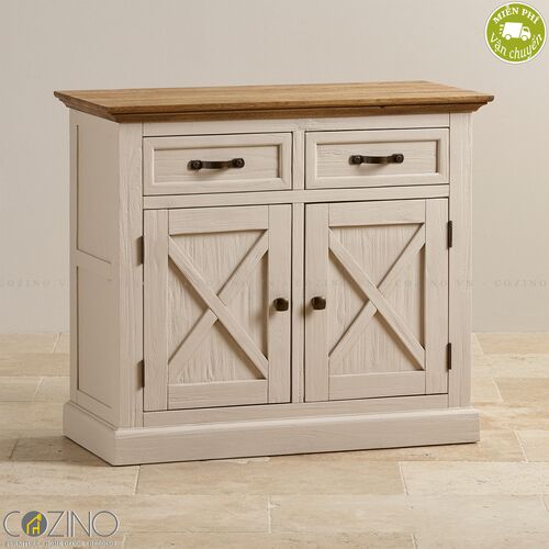 Tủ chén Sark loại nhỏ gỗ sồi- đẹp, giá rẻ tại hcm và hà nội