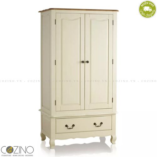 Tủ quần áo Skye 2 cánh 1 ngăn kéo gỗ sồi Mỹ (nhiều kích thước)- đẹp, giá rẻ tại hcm và hà nội
