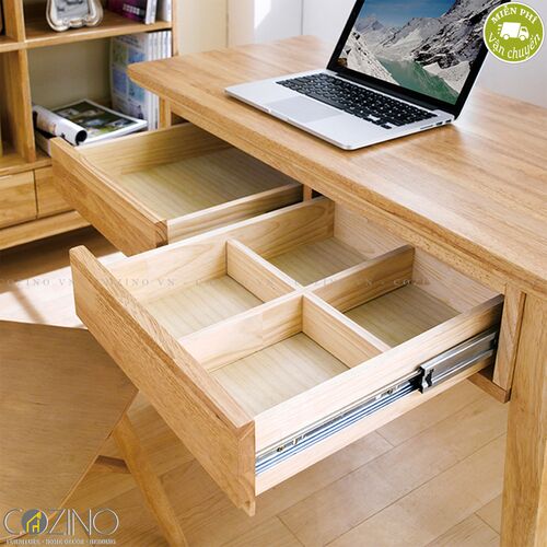 Bàn làm việc IXORA loại nhỏ gỗ cao su (không có ghế)- đẹp, giá rẻ tại hcm và hà nội
