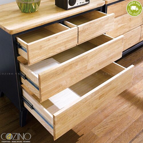 Tủ 4 ngăn kéo Lantana gỗ cao su- đẹp, giá rẻ tại hcm và hà nội