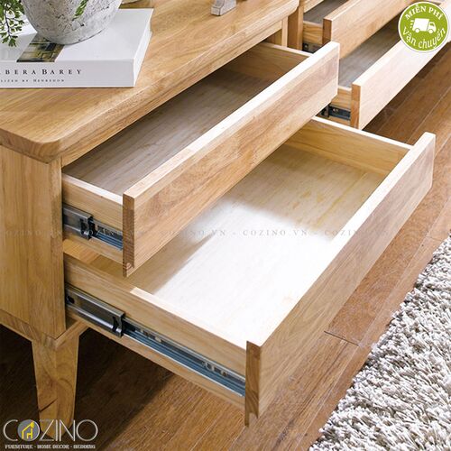 Tủ 2 ngăn kéo IXORA gỗ cao su- đẹp, giá rẻ tại hcm và hà nội