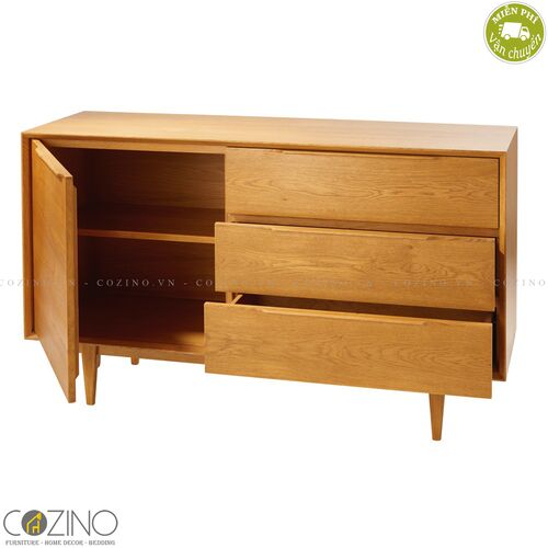 Tủ lưu trữ 1 cánh 3 ngăn  Portobello gỗ tự nhiên- đẹp, giá rẻ tại hcm và hà nội