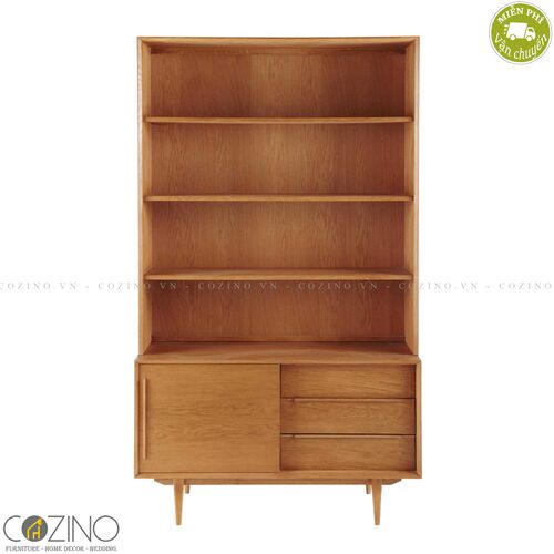 Tủ kệ sách và trưng bày Portobello gỗ tự nhiên- đẹp, giá rẻ tại hcm và hà nội
