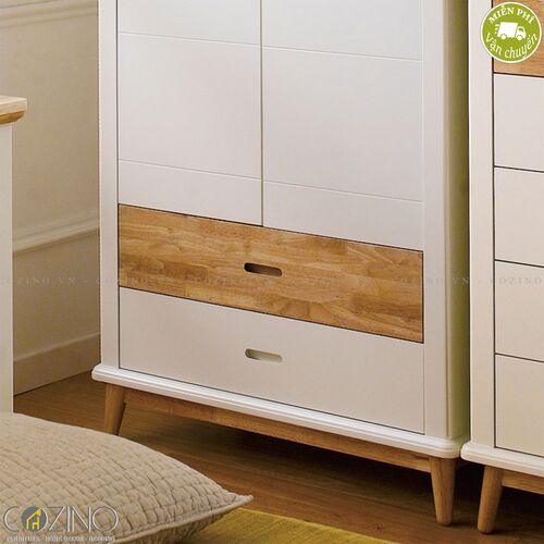 Tủ quần áo Canna gỗ cao su- đẹp, giá rẻ tại hcm và hà nội