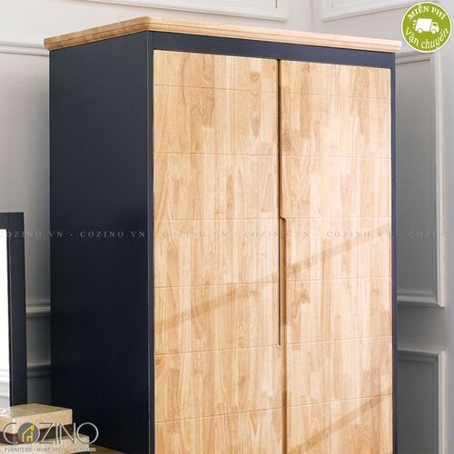 Tủ quần áo Lantana gỗ cao su (nhiều kích thước)- đẹp, giá rẻ tại hcm và hà nội
