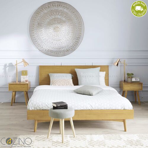 Giường đôi Portobello gỗ tự nhiên ( nhiều kích thước)- đẹp, giá rẻ tại hcm và hà nội