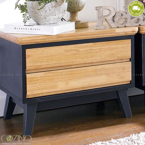 Tủ 2ngăn kéo Lantana gỗ cao su- đẹp, giá rẻ tại hcm và hà nội