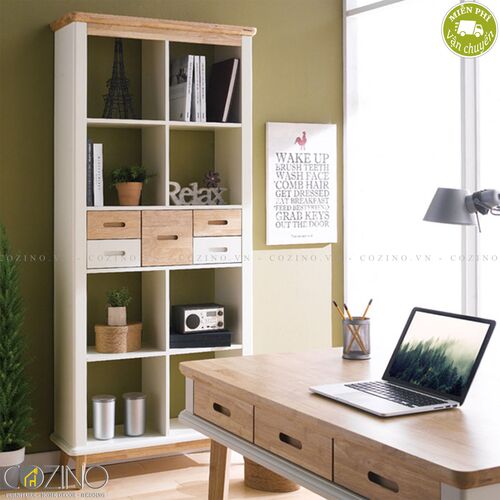 Tủ sách Canna gỗ cao su- đẹp, giá rẻ tại hcm và hà nội